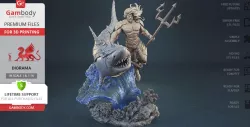 Aquaman & Shark 3D Printing Figurines in Diorama | Assembly