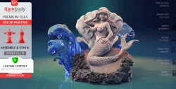 Ariel 3D Printing Figurine | Assembly