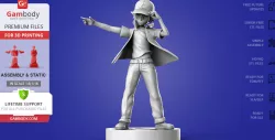 Ash Ketchum 3D Printing Figurine | Assembly