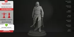 Assassin 3D Printing Figurine | Assembly