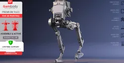 AT-ST Walker 3D Printing Model | Assembly + Action