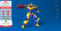 Atlas Destroyer 3D Printing Model | Assembly + Action
