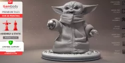 Baby Yoda 3D Printing Figurine | Assembly
