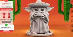 Baby Yoda - Cinco de Mayo 3D Printing Figurine | Assembly