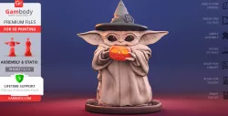 Baby Yoda Halloween 3D Printing Figurine | Assembly