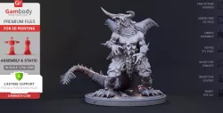 Bagan Kaiju 3D Printing Figurine | Assembly