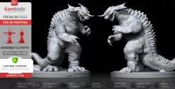 Baragon 3D Printing Figurine | Assembly