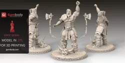 Barbarian 3D Printing Figurine | Static
