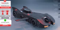Batmobile 1989 3D Printing Model | Assembly + Action