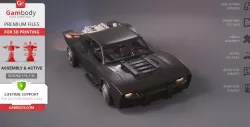 Batmobile 2022 3D Printing Model | Assembly + Active