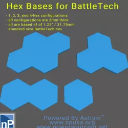 BattleTech hex bases