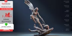 Bo-Katan 3D Printing Figurine in Diorama | Assembly