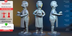 Bob Belcher 3D Printing Figurine | Assembly
