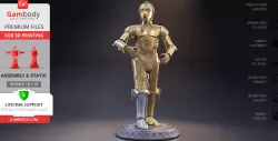 C-3PO 3D Printing Figurine | Assembly