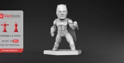 Chibi Batman 3D Printing Miniature | Assembly