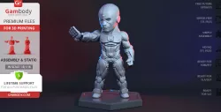 Chibi Cyborg 3D Printing Miniature | Assembly
