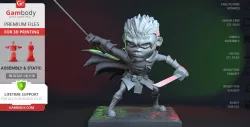 Chibi Robin 3D Printing Figurine | Assembly