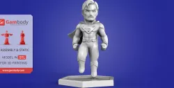 Chibi Superman 3D Printing Miniature | Assembly