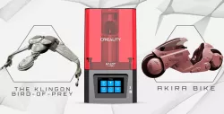 Creality Resin 3D Printer + Akira Bike + Klingon Bird-of-Prey