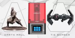 Creality Resin 3D Printer + Dart Maul + TIE Bomber