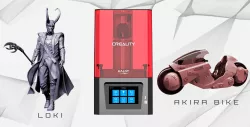 Creality Resin 3D Printer + Loki + Akira Bike