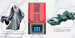 Creality Resin 3D Printer + Lord Voldemort + Corellian Corvette