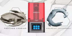 Creality Resin 3D Printer + Protoss Carrier + Engineer Juggernaut