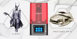 Creality Resin 3D Printer + Protoss Carrier + Loki