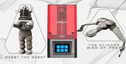 Creality Resin 3D Printer + Robby the Robot + Klingon Bird-of-Prey