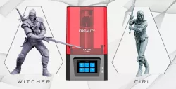 Creality Resin 3D Printer + Witcher + Ciri
