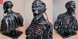 Cyberpunk Vampire Bust 3D Printing Figurine | Assembly