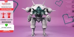 D.Va’s Mech 3D Printing Model | Assembly + Action