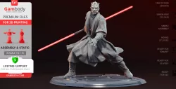 Darth Maul 3D Printing Figurine | Assembly