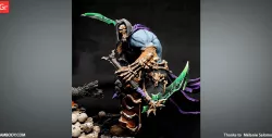 Death 3D Printing Figurine in Diorama | Assembly