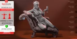 Dejah Thoris 3D Printing Figurine | Assembly