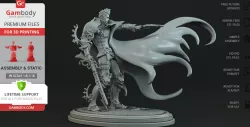 Devil Hunter 3D Printing Figurine | Assembly