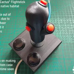 Digital 3-Button Arcade Flightstick to fit Sanwa type joystick stem