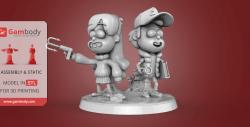 dipper and mabel printable 3d box - Dipper And Mabel 3d Printing Figurines Assembly Udb7Igt9 200
