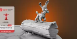 Dogmatix 3D Printing Figurine for Diorama | Assembly
