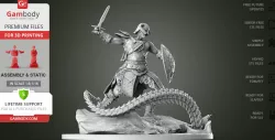 Dovahkiin 3D Printing Figurine | Assembly