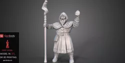 Dwarf Wizard 3D Printing Figurine | Static