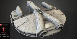 Ebon Hawk 3D Printing Model | Assembly
