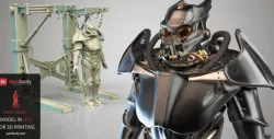 Enclave Power Armor 3D Miniature | Static