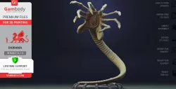 Facehugger 3D Printing Figurine in Diorama | Assembly