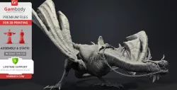 Fell beast 3D Printing Figurine | Assembly