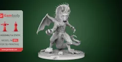 Fin Fang Foom 3D Printing Miniature | Assembly