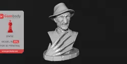 Freddy Krueger Bust 3D Printing Miniature | Static