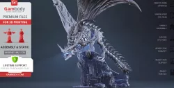 Frost Wyrm 3D Printing Figurine | Assembly