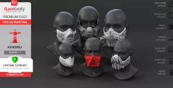 Fun Face Masks for 3D Printing | Assembly