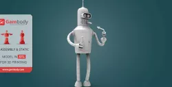 Futurama Bender 3D Printing Figurine | Assembly